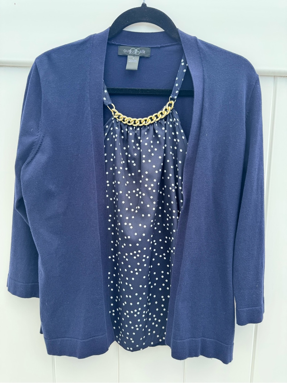 August Silk 2-in-1 Cardigan